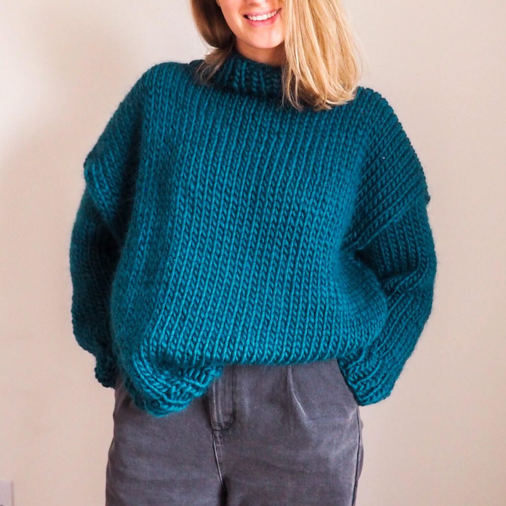 Roll With It Jumper - Knitting Pattern - Lauren Aston Designs