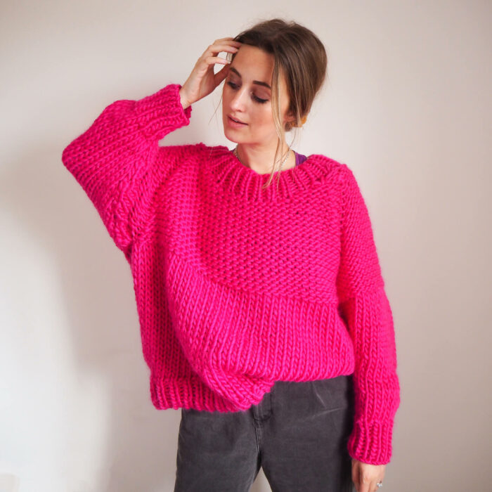 not your basic stitch jumper