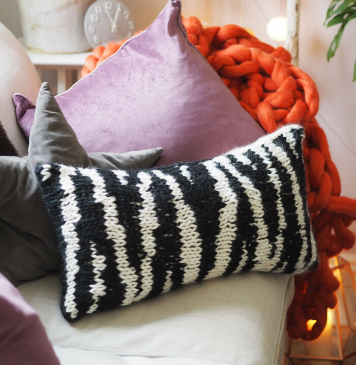 zebra print cushion