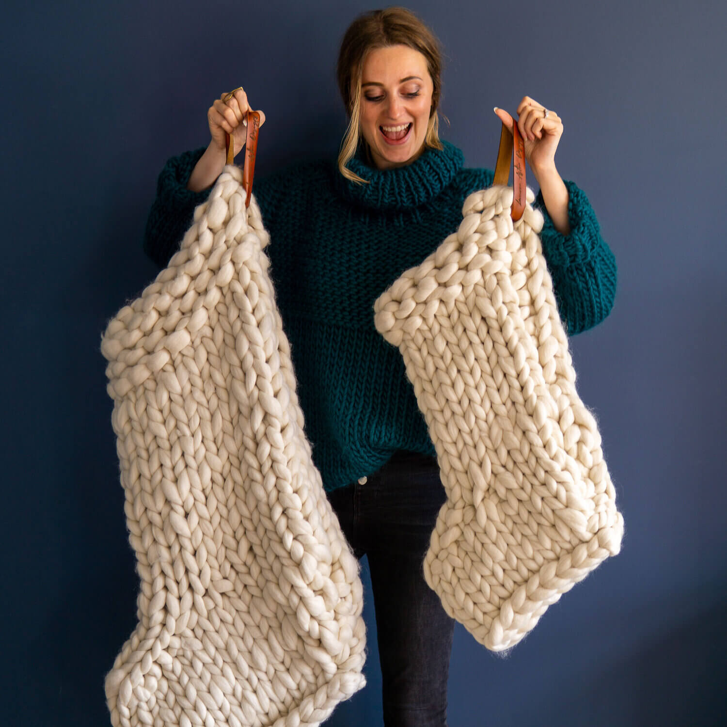 Knit Kit Jumbo Christmas Stocking (Large) Lauren Aston Designs