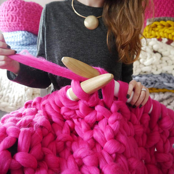 Knitting Kit - Knit your own Giant Blanket - Lauren Aston Designs