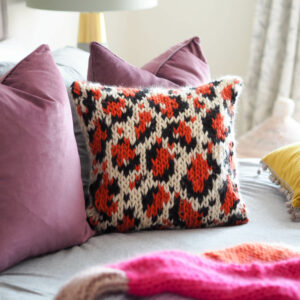 leopard print cushion