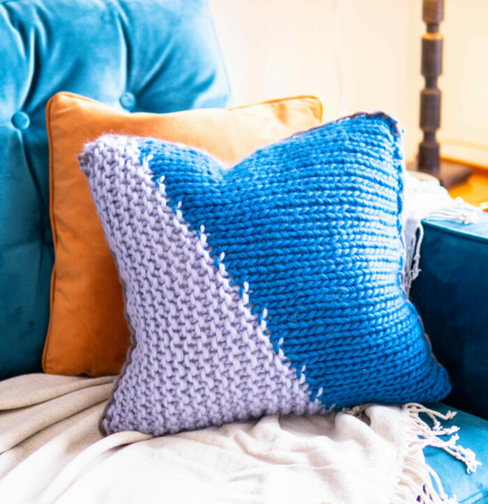 Diagonal Stitch Cushion