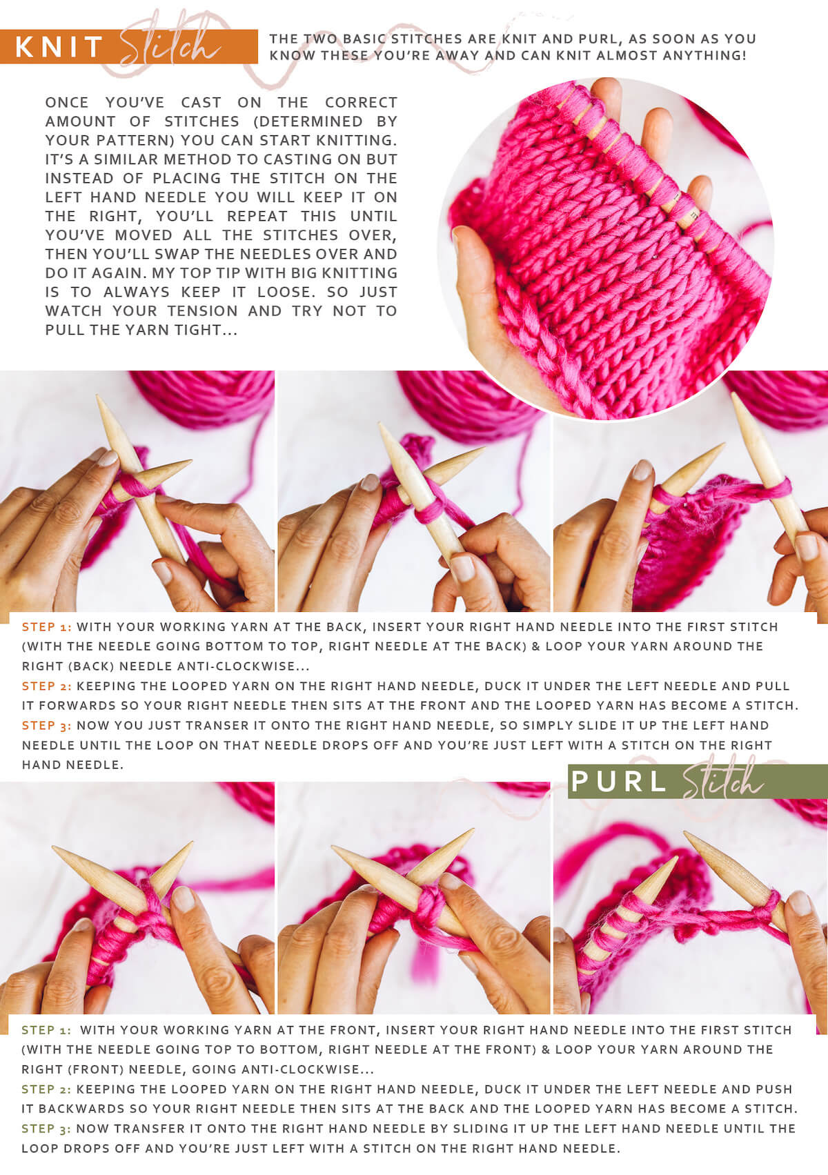 Knitting Basics - Lauren Aston Designs