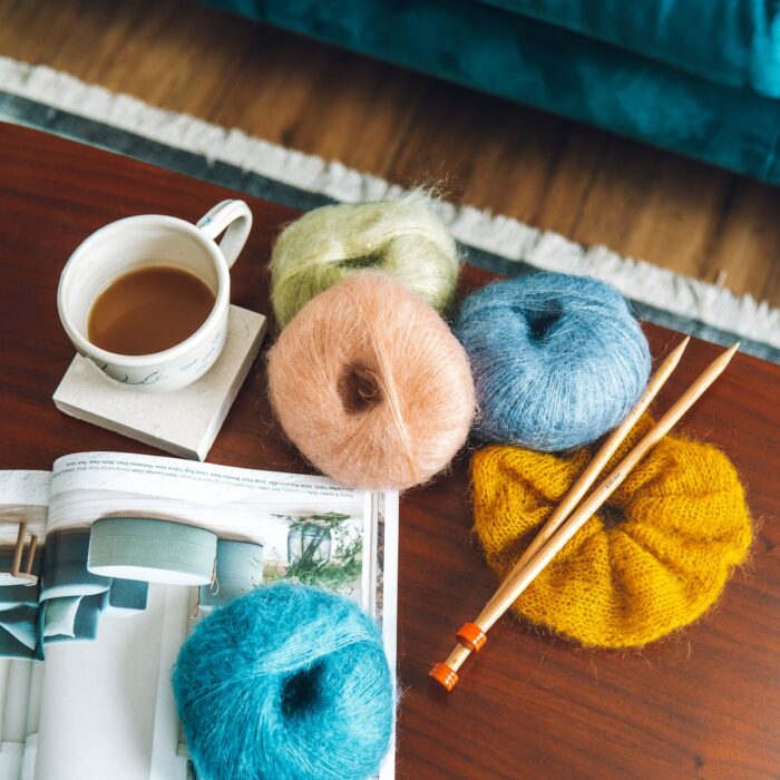 Mini Mohair knitting yarn by Lauren Aston Designs