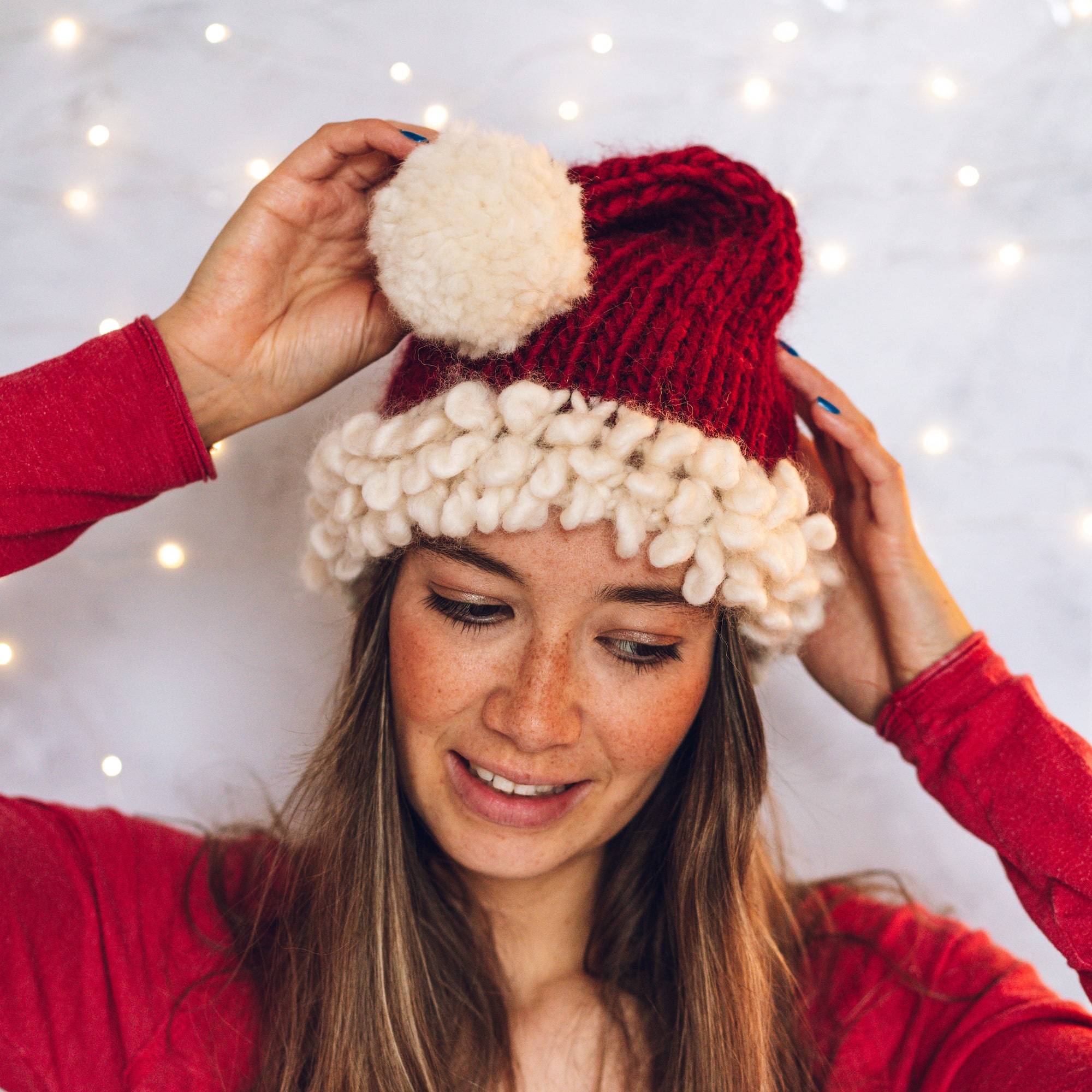 Knitted best sale santa hats