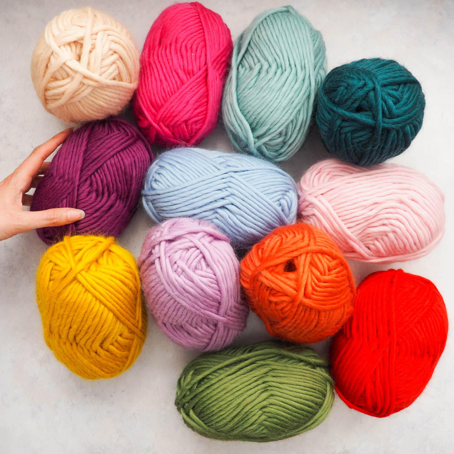 Super Chunky Yarn Bundle of 12 - Lauren Aston Designs