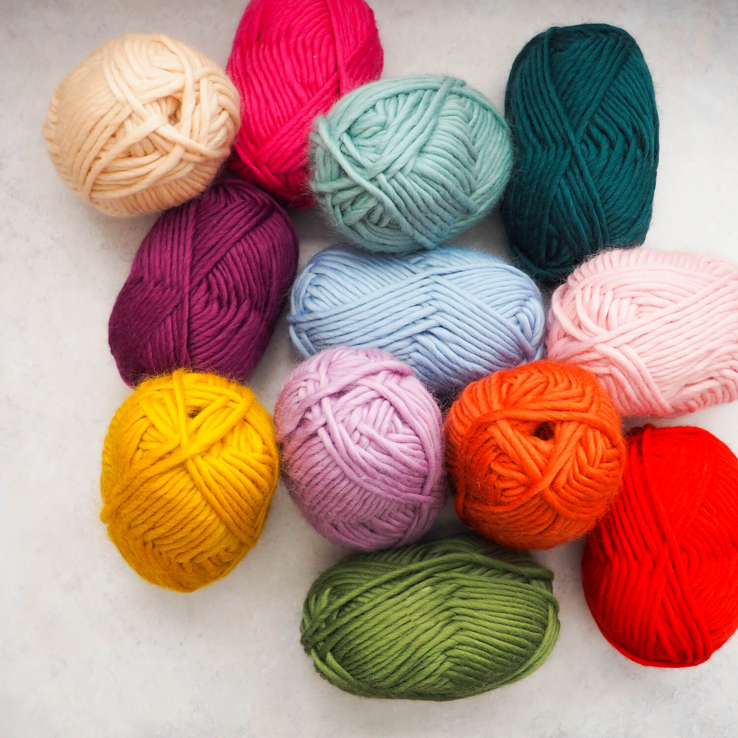 Super Chunky Yarn Bundle of 12 - Lauren Aston Designs