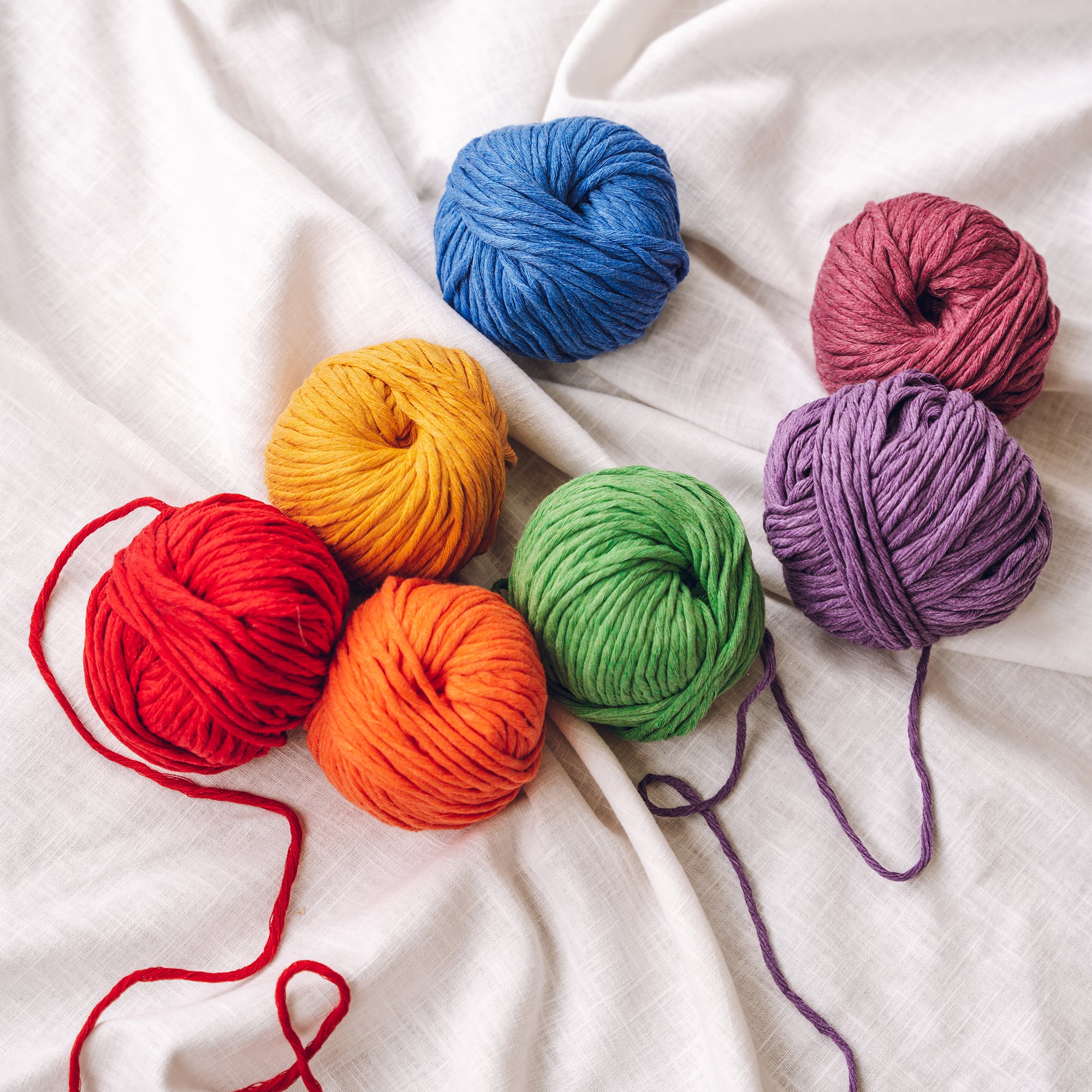 Rainbow Cotton Yarn Bundle - Lauren Aston Designs