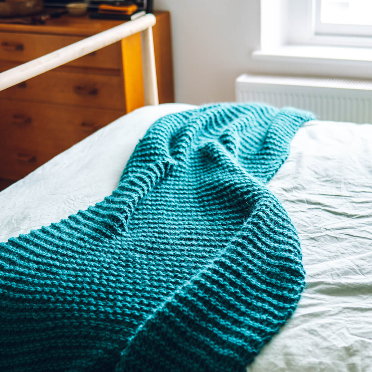 Knitting Kit Beginners Blanket Lauren Aston Designs
