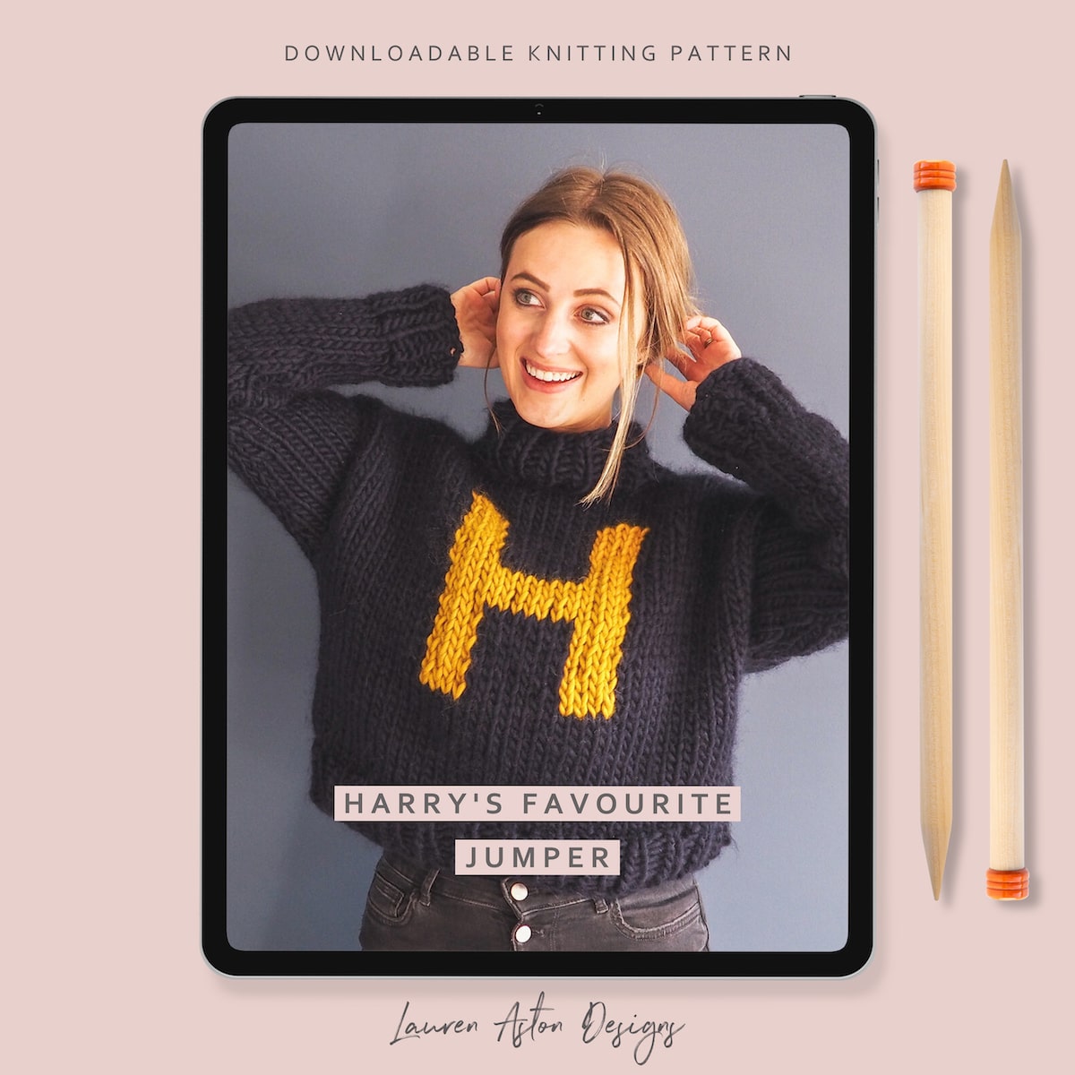 Knitted jumper hotsell with initial