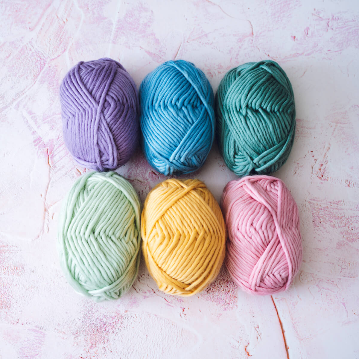 Pastel Rainbow Yarn Bundle - Lauren Aston Designs
