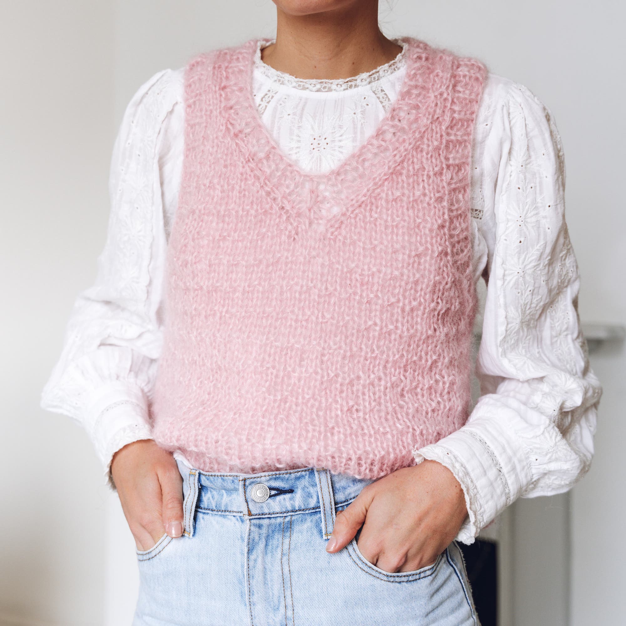 Mini Mohair 'Frill Seeker' Camisole - Knitting Pattern - Lauren Aston  Designs