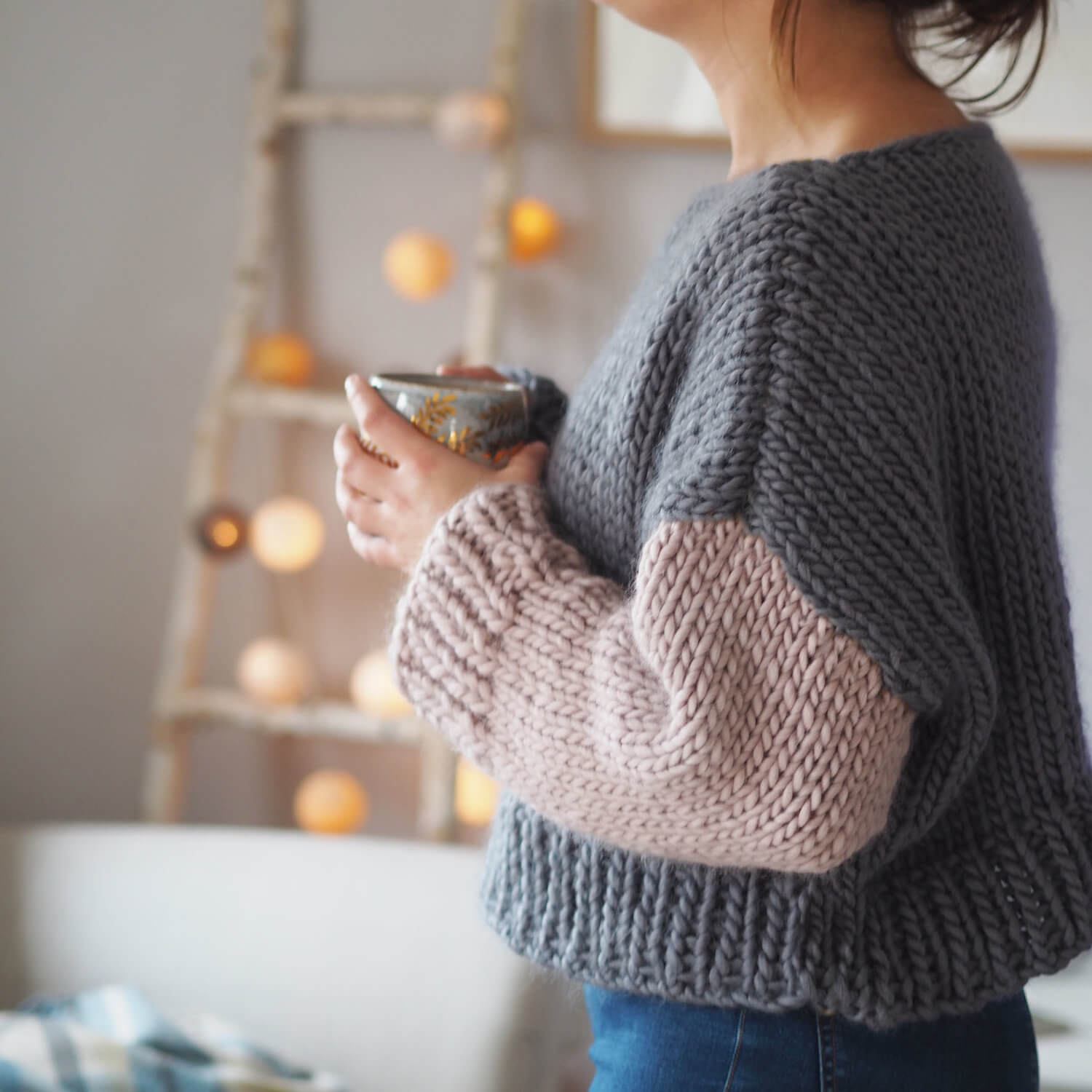 Easy boat neck sweater knitting on sale pattern
