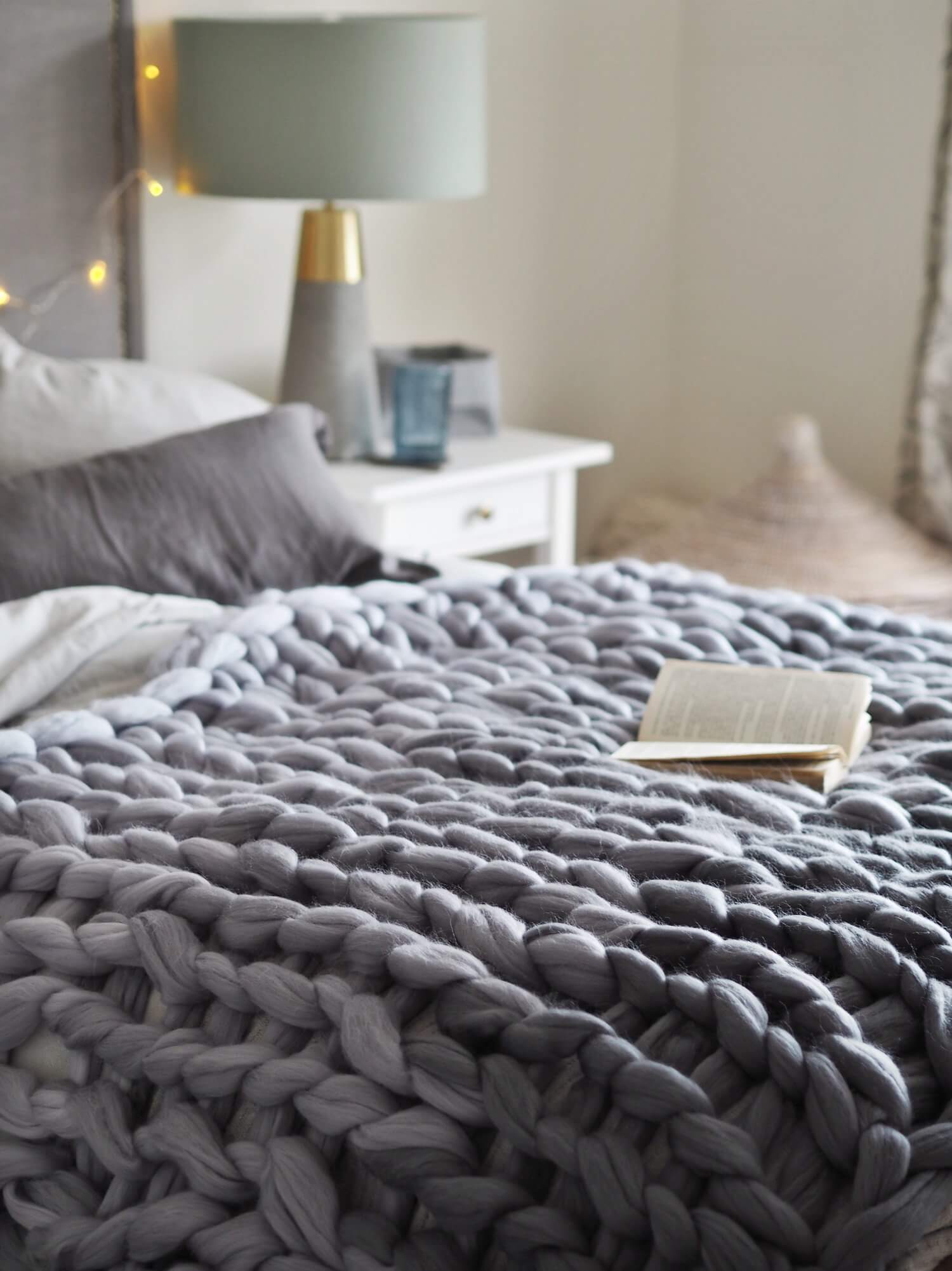 Ombre chunky knit blanket deals