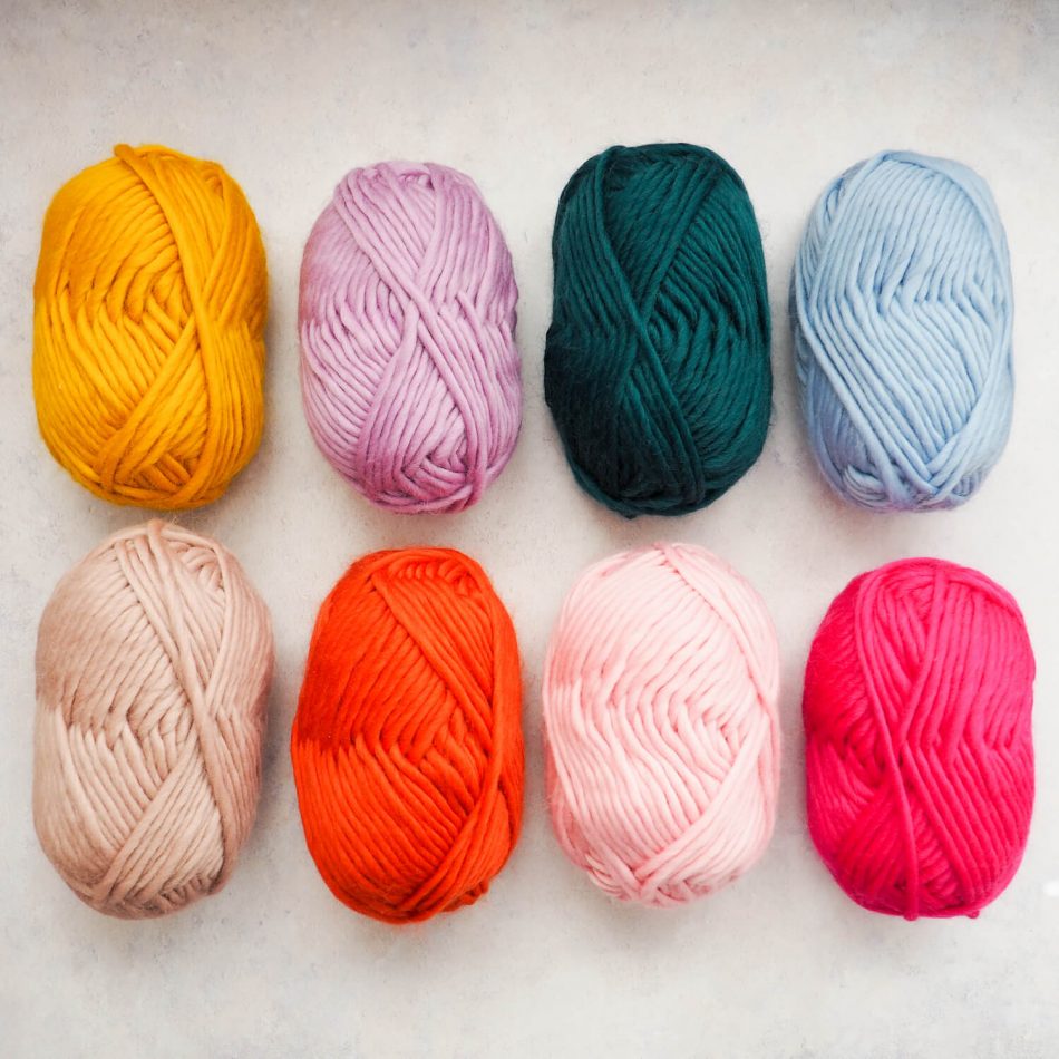 Super Chunky Yarn Bundle of 8 Hanks 