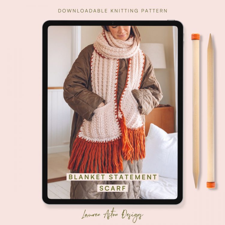 BLANKET STATEMENT SCARF PATTERN COVER copy-min