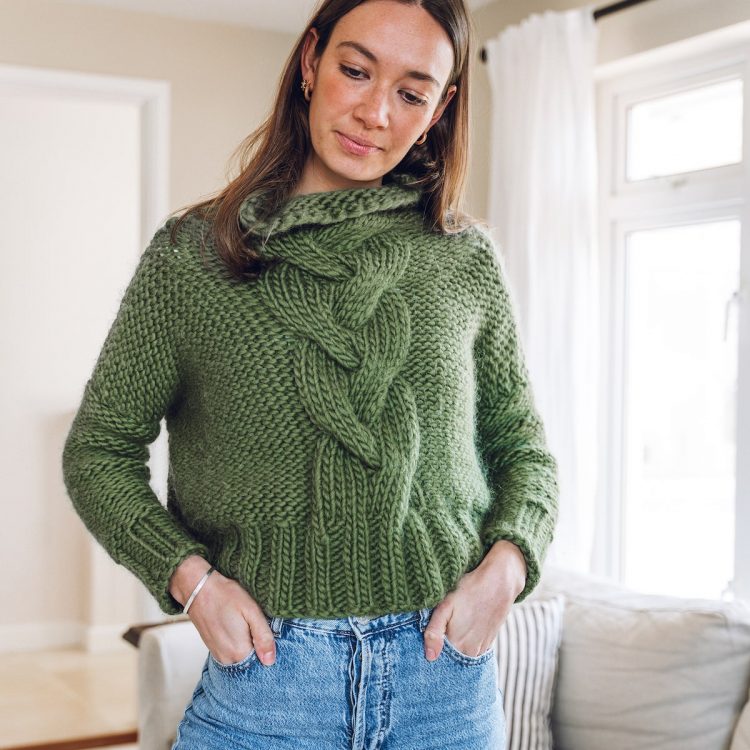 Knitting Kit - Cable Knit Jumper - Lauren Aston Designs