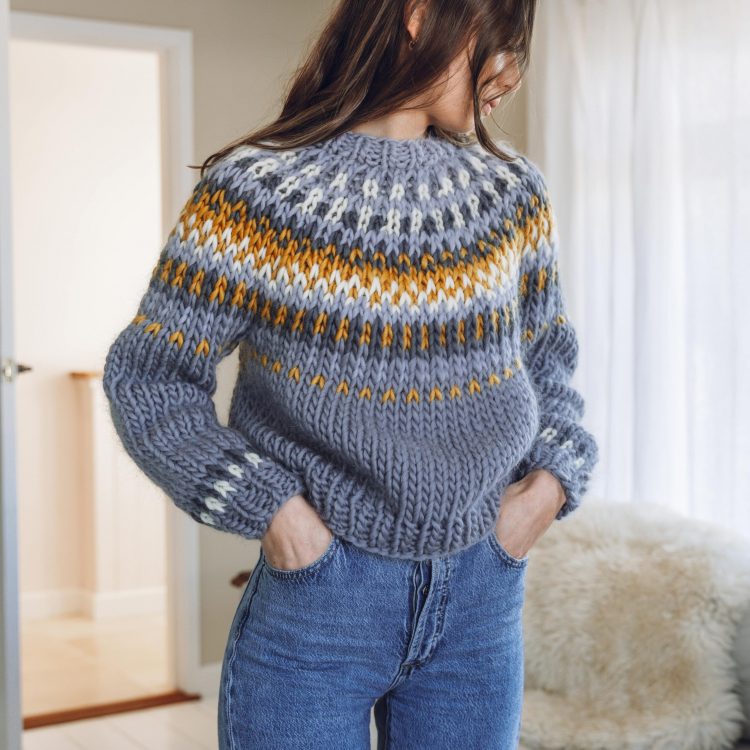 The Fika Jumper Knitting Pattern Lauren Aston Designs