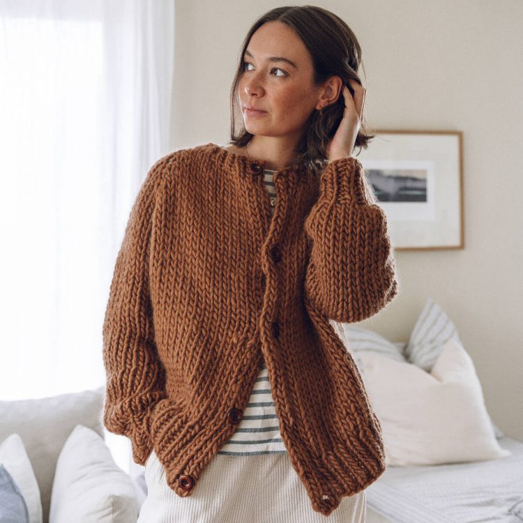 Let's Stay In Cardigan - Knitting Pattern - Lauren Aston Designs